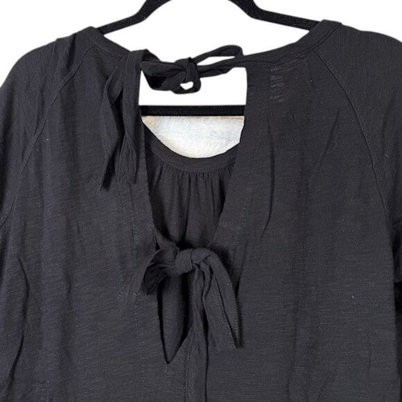 NEW! Wilt Gathered Wide Leg Tie Back Black Jersey Jumpsuit Oversized Size XS - Picture 6 of 14